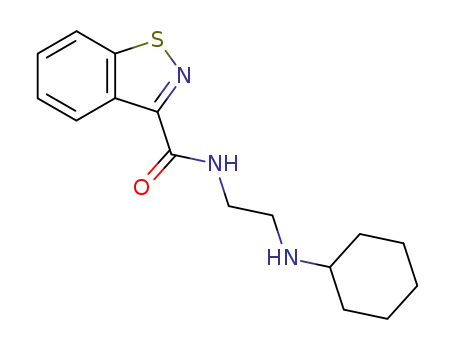 benzo[<i>d</i>]isothiazole-3-carboxylic acid 2-cyclohexylamino-ethylamide