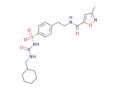 3-methyl-isoxazole-5-carboxylic acid 4-[(cyclohexylmethyl-carbamoyl)-sulfamoyl]-phenethylamide