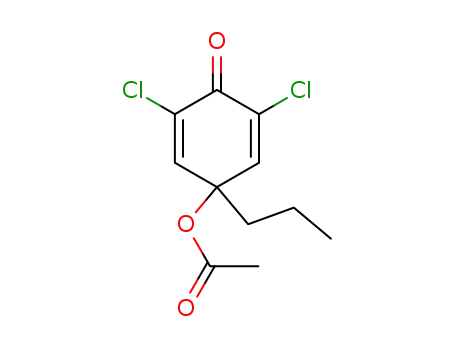 2,5-Cyclohexadien-1-one, 4-(acetyloxy)-2,6-dichloro-4-propyl-