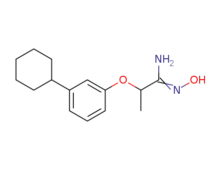 2-(3-Cyclohexylphenoxy)propionamidoxim