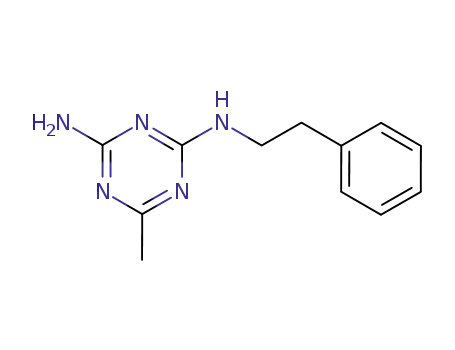 6-methyl-<i>N</i>-phenethyl-[1,3,5]triazine-2,4-diamine