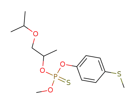 Molecular Structure of 28248-47-7 (Thiophosphoric acid O-(2-isopropoxy-1-methyl-ethyl) ester O'-methyl ester O''-(4-methylsulfanyl-phenyl) ester)