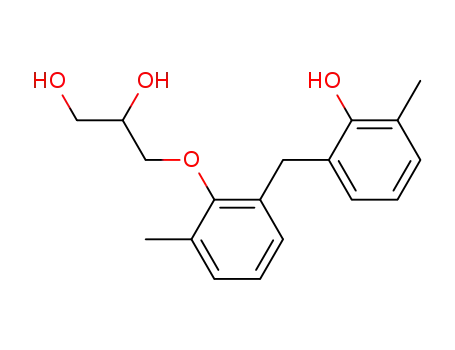 2-Hydroxy-2'-(2,3-dihydroxy-propoxy)-3,3'-dimethyl-diphenylmethan