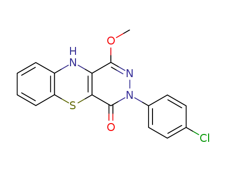 3-(4-chloro-phenyl)-1-methoxy-3<i>H</i>,10<i>H</i>-benzo[<i>b</i>]pyridazino[4,5-<i>e</i>][1,4]thiazin-4-one