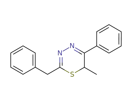 Molecular Structure of 62625-73-4 (6H-1,3,4-Thiadiazine, 6-methyl-5-phenyl-2-(phenylmethyl)-)