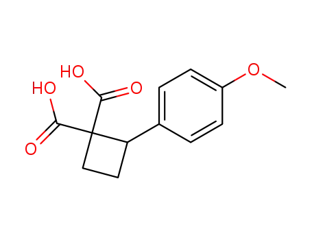 2-(4-Methoxy-phenyl)-cyclobutane-1,1-dicarboxylic acid