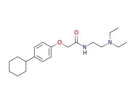 Molecular Structure of 42973-07-9 (2-(p-Cyclohexylphenyloxy)-N-[2-(diethylamino)ethyl]acetamide)