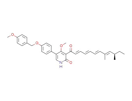3-((R,2E,4E,6E,8E)-8,10-dimethyldodeca-2,4,6,8-tetraenoyl)-4-methoxy-5-(4-((4-methoxybenzyl)oxy)phenyl)pyridin-2(1H)-one