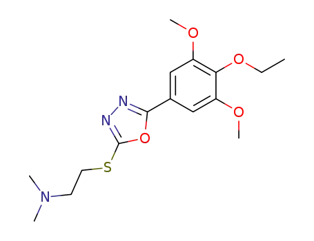{2-[5-(4-ethoxy-3,5-dimethoxy-phenyl)-[1,3,4]oxadiazol-2-ylsulfanyl]-ethyl}-dimethyl-amine