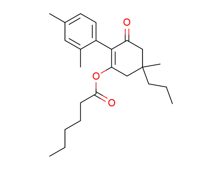 Hexanoic acid 2-(2,4-dimethyl-phenyl)-5-methyl-3-oxo-5-propyl-cyclohex-1-enyl ester
