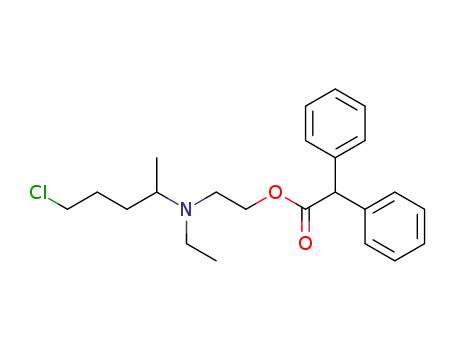 Diphenylessigsaeure-<2-(aethyl-<4-chlor-1-methyl-butyl>-amino)-aethylester>