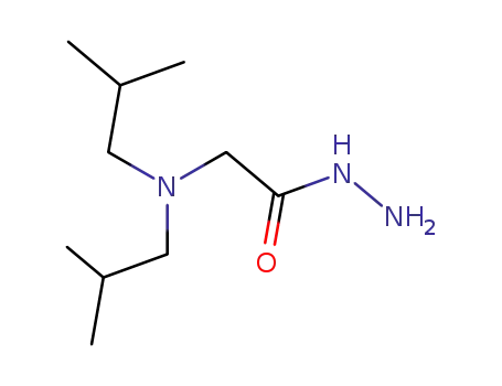 Molecular Structure of 2644-37-3 (N,N-Diisobutylglycine hydrazide)