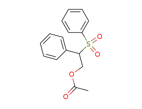 Benzeneethanol, b-(phenylsulfonyl)-, acetate