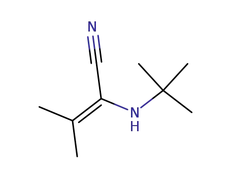 Molecular Structure of 63364-14-7 (2-TERT-BUTYLAMINO-3-METHYLCROTONONITRILE)
