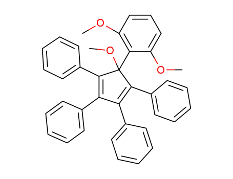 Molecular Structure of 66121-65-1 (Benzene,
1,3-dimethoxy-2-(1-methoxy-2,3,4,5-tetraphenyl-2,4-cyclopentadien-1-yl
)-)