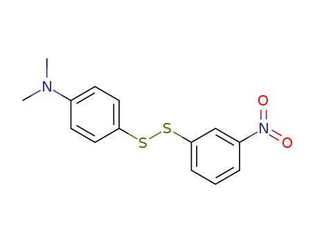 Molecular Structure of 63116-10-9 (Benzenamine, N,N-dimethyl-4-[(3-nitrophenyl)dithio]-)