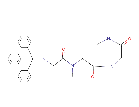 Molecular Structure of 13574-22-6 (<N-Trityl-gly>-sarkosyl-sarkosin-dimethylamid)