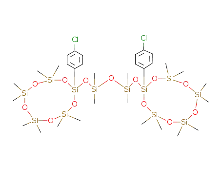 Molecular Structure of 97566-43-3 (C<sub>32</sub>H<sub>68</sub>Cl<sub>2</sub>O<sub>13</sub>Si<sub>12</sub>)