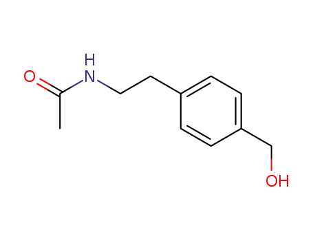 Molecular Structure of 61629-91-2 (Acetamide, N-[2-[4-(hydroxymethyl)phenyl]ethyl]-)