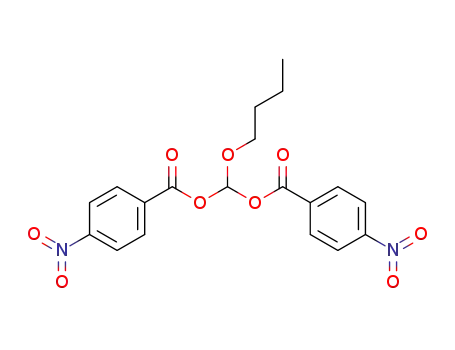 Molecular Structure of 110938-86-8 (<Bis-(4-nitrobenzoyloxy)-methyl>-butyl-aether)