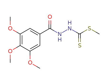 Benzoic acid, 3,4,5-trimethoxy-, 2-[(methylthio)thioxomethyl]hydrazide