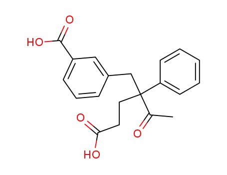 4-(3-carboxy-benzyl)-5-oxo-4-phenyl-hexanoic acid