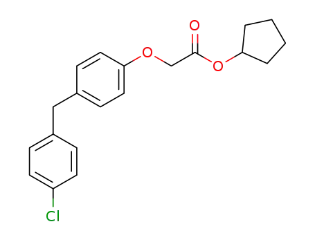 Acetic acid, (4-((4-chlorophenyl)methyl)phenoxy)-, cyclopentyl ester