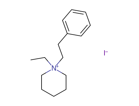 Piperidinium,1-ethyl-1-(2-phenylethyl)-, iodide (1:1) cas  6273-62-7