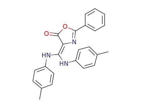 5-oxo-2-phenyl-<i>N</i>-<i>p</i>-tolyl-4,5-dihydro-oxazole-4-carboximidic acid 4-methyl-anilide