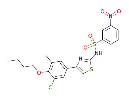 <i>N</i>-[4-(4-butoxy-3-chloro-5-methyl-phenyl)-thiazol-2-yl]-3-nitro-benzenesulfonamide