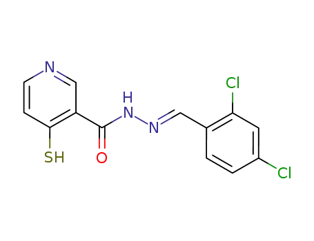 4-mercapto-nicotinic acid-(2,4-dichloro-benzylidenehydrazide)