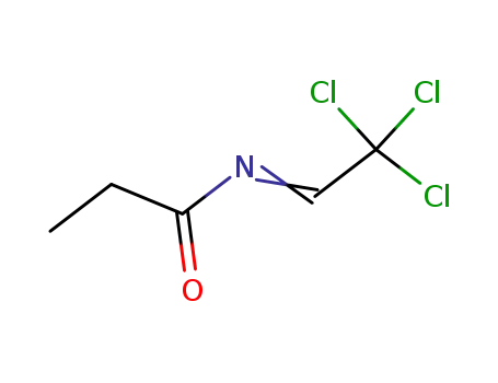 Molecular Structure of 28792-82-7 (Propanamide, N-(2,2,2-trichloroethylidene)-)