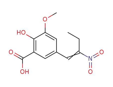 2-Hydroxy-3-methoxy-5-<2-nitro-but-1-enyl>-benzoesaeure