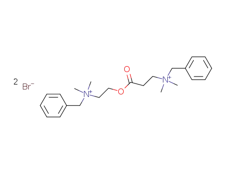 3-(benzyl-dimethyl-ammonio)-propionic acid-[2-(benzyl-dimethyl-ammonio)-ethyl ester]; dibromide