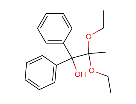 Molecular Structure of 7474-63-7 (2,2-Diethoxy-1,1-diphenyl-1-propanol)