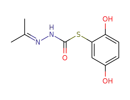 N'-Isopropylidene-hydrazinecarbothioic acid S-(2,5-dihydroxy-phenyl) ester