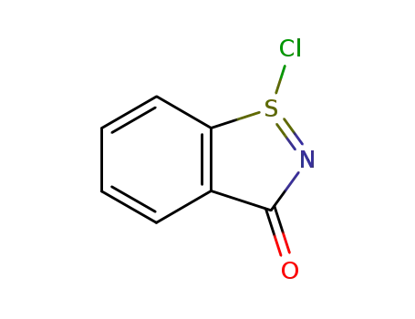 Molecular Structure of 67377-40-6 (3H-1l4-1,2-Benzisothiazol-3-one, 1-chloro-)