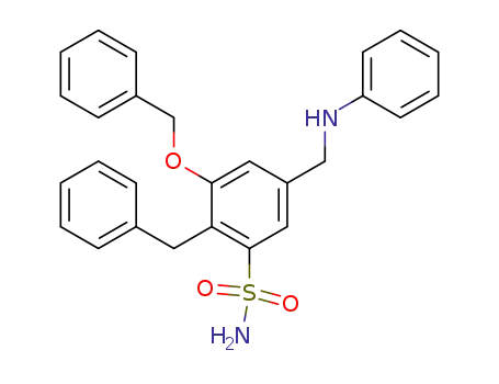 Benzenesulfonamide,
5-[(phenylamino)methyl]-3-(phenylmethoxy)-2-(phenylmethyl)-
