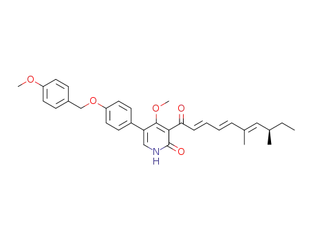 3-((R,2E,4E,6E)-6,8-dimethyldeca-2,4,6-trienoyl)-4-methoxy-5-(4-((4-methoxybenzyl)oxy)phenyl)pyridin-2(1H)-one