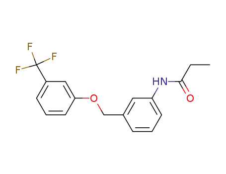 N-<3-(3-Trifluormethylphenyloxymethyl)phenyl>-propionamid