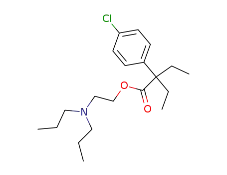α,α-Diethyl-4-chlor-phenylessigsaeure-(2-dipropylamino-ethylester)