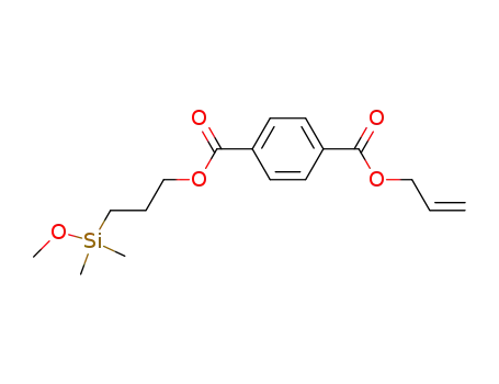 Molecular Structure of 20083-48-1 (Terephthalic acid 1-allyl ester 4-[3-(methoxy-dimethyl-silanyl)-propyl] ester)