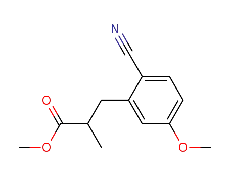 3-(2-Cyano-5-methoxy-phenyl)-2-methyl-propionic acid methyl ester