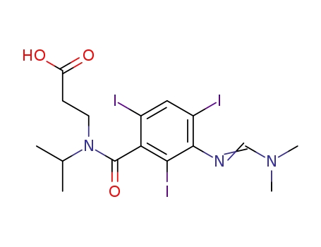 3-{[3-(Dimethylamino-methyleneamino)-2,4,6-triiodo-benzoyl]-isopropyl-amino}-propionic acid