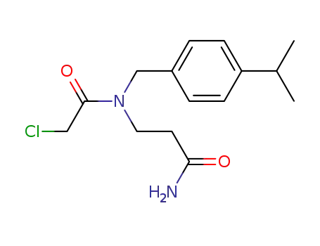 <i>N</i>-chloroacetyl-<i>N</i>-(4-isopropyl-benzyl)-β-alanine amide