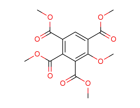 Molecular Structure of 32136-65-5 (1,2,3,5-Benzenetetracarboxylic acid, 4-methoxy-, tetramethyl ester)