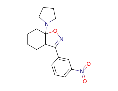 3-(3-nitro-phenyl)-7a-pyrrolidin-1-yl-3a,4,5,6,7,7a-hexahydro-benzo[<i>d</i>]isoxazole