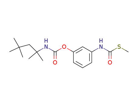 (1,1,3,3-Tetramethyl-butyl)-carbamic acid 3-methylsulfanylcarbonylamino-phenyl ester