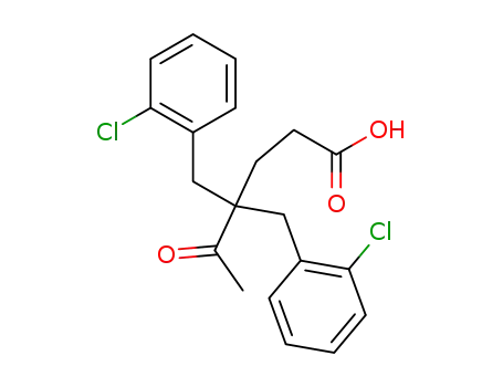 4,4-bis-(2-chloro-benzyl)-5-oxo-hexanoic acid