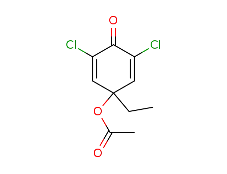 2,5-Cyclohexadien-1-one, 4-(acetyloxy)-2,6-dichloro-4-ethyl-